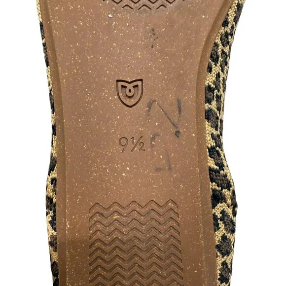 Rothy's The Loafer Little Cat Leopard Animal Print Ballet Flats women's size 9.5 - Picture 8 of 9